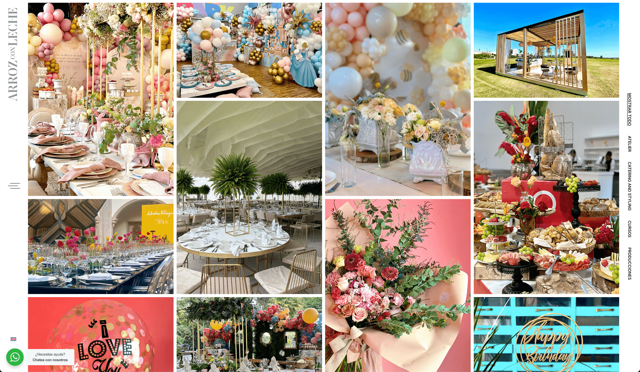 Arroz con Leche - Plataforma integral de e-commerce para servicios de catering, eventos y regalos personalizados | Project by E-commerce by JohnOlven