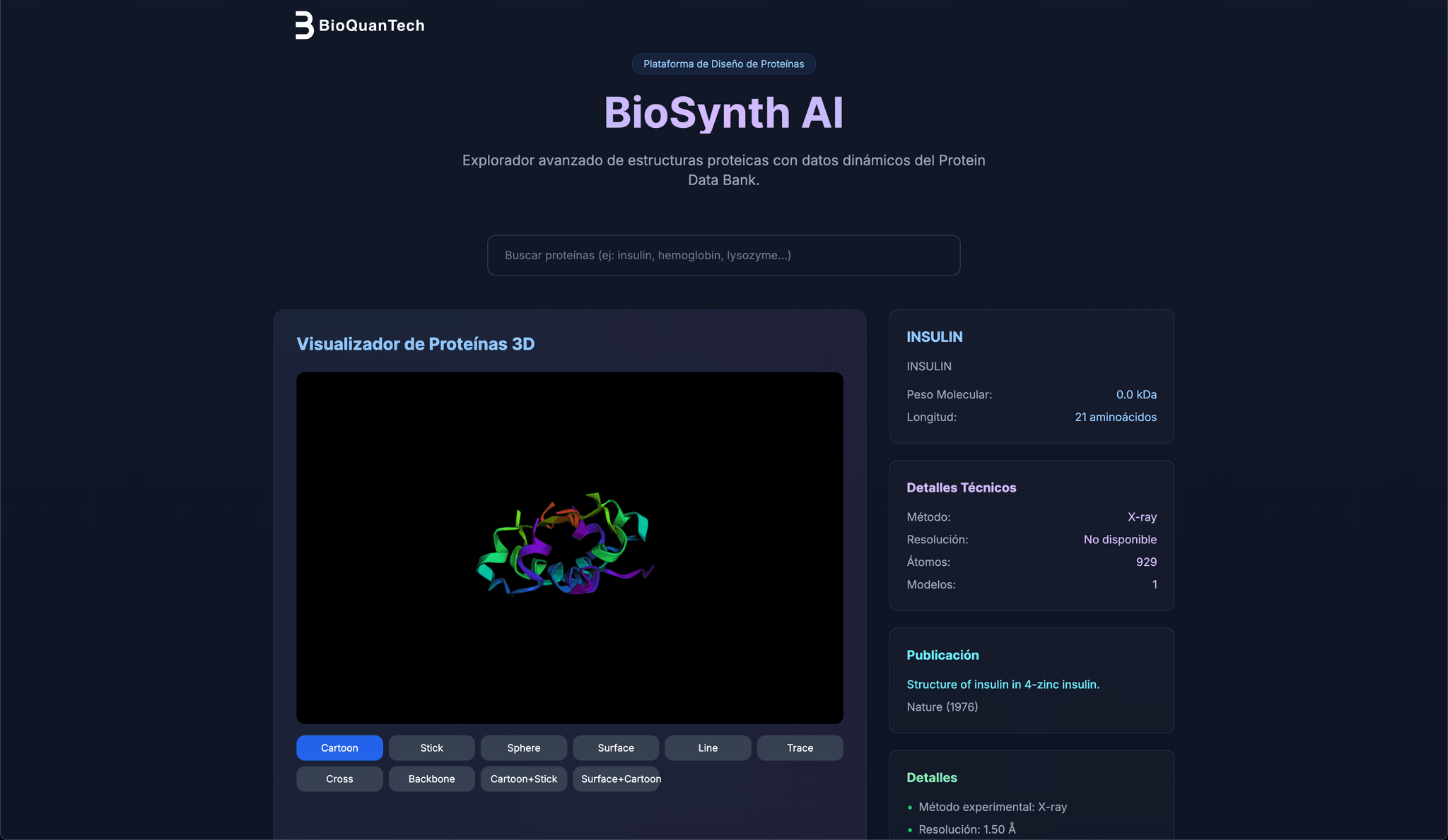 BioQuantech - Plataforma revolucionaria que combina biotecnología, IA y computación cuántica para el diseño de proteínas | Project by Biotecnología by JohnOlven